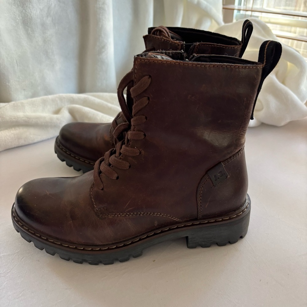 Josef Seibel Marta 02 Women’s Lace Up Combat Boots Brown Size 36EU 6 US